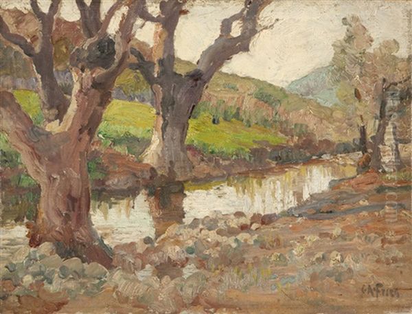 Brook Near Dulzura Oil Painting by Charles Arthur Fries