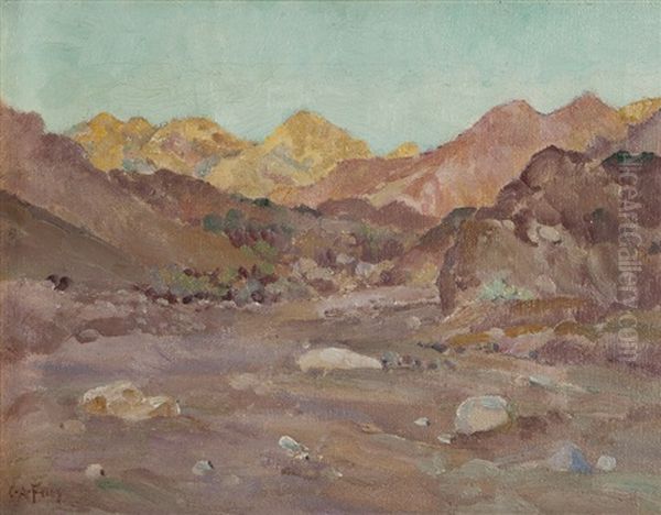 Awakening, Early Morn, Painted Canyon Oil Painting by Charles Arthur Fries