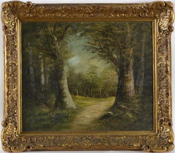 Le Chemin En Sous-bois Oil Painting by Charles Arthur Fries