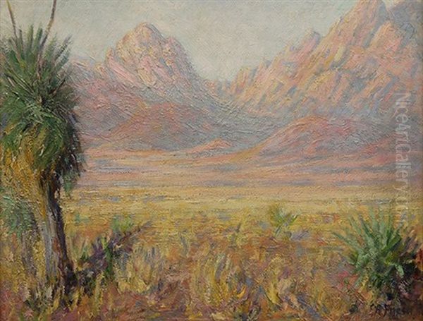 Desert Glow Oil Painting by Charles Arthur Fries