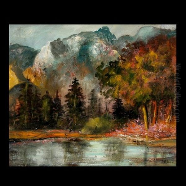 Yosemite Oil Painting by Charles Arthur Fries