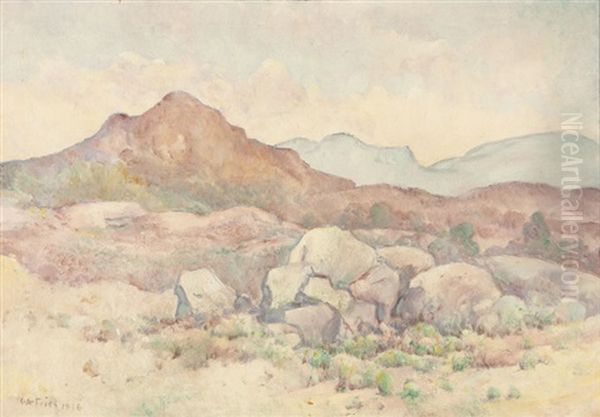 San Felipe Valley Oil Painting by Charles Arthur Fries