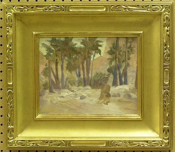 Desert Landscape Oil Painting by Charles Arthur Fries