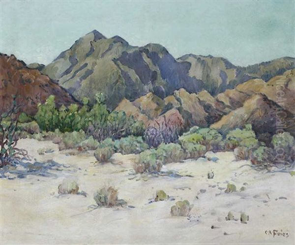 Laguna Mts. From Mason Valley, May 1932 Oil Painting by Charles Arthur Fries