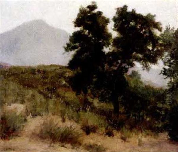 Early Morning Alpine Oil Painting by Charles Arthur Fries