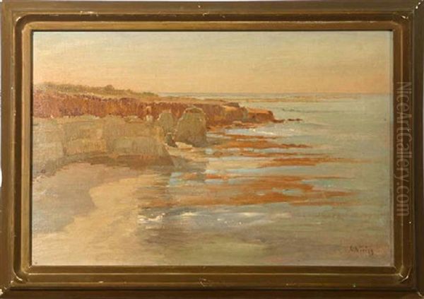 Ocean Front Thosophcal Grounds Oil Painting by Charles Arthur Fries