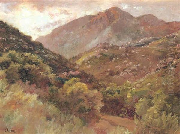 Gold King Mountain, Evening Oil Painting by Charles Arthur Fries