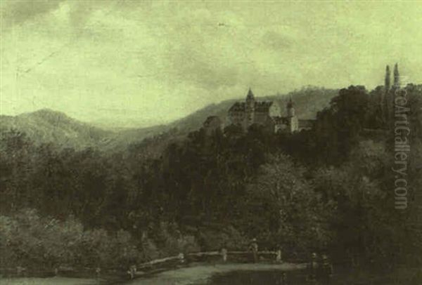 Schloss Schoenberg Oil Painting by Wilhelm Fries