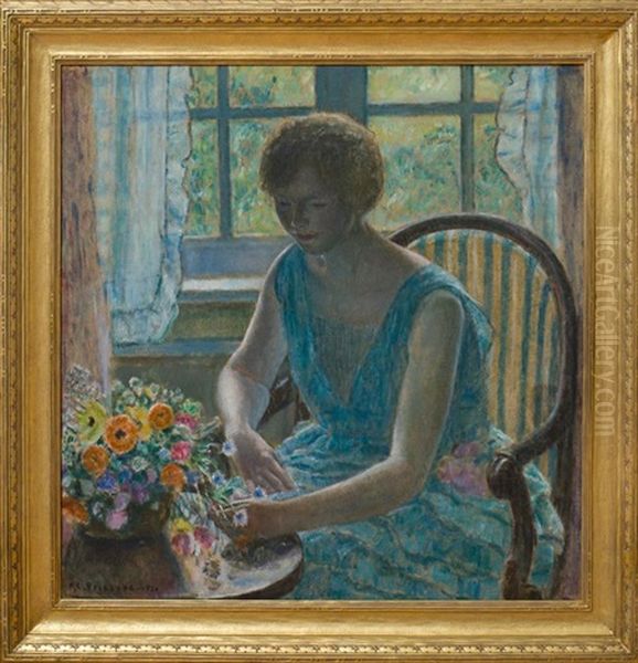 The Window Oil Painting by Frederick Carl Frieseke