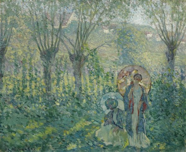 En Promenade Oil Painting by Frederick Carl Frieseke