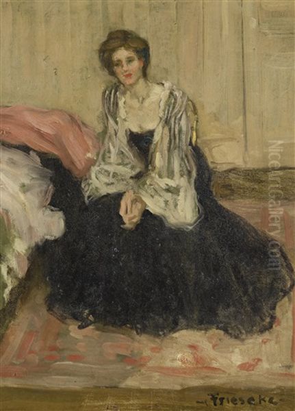 Seated Woman Oil Painting by Frederick Carl Frieseke