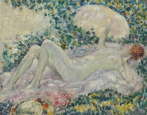 Venus In The Sunlight (study B) Oil Painting by Frederick Carl Frieseke