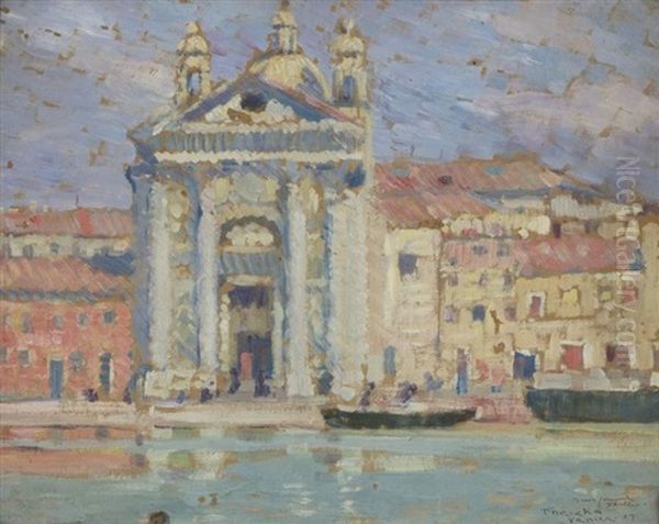 Eglise Des Gesuati Ou Santa Maria De Rosario, Venise Oil Painting by Frederick Carl Frieseke