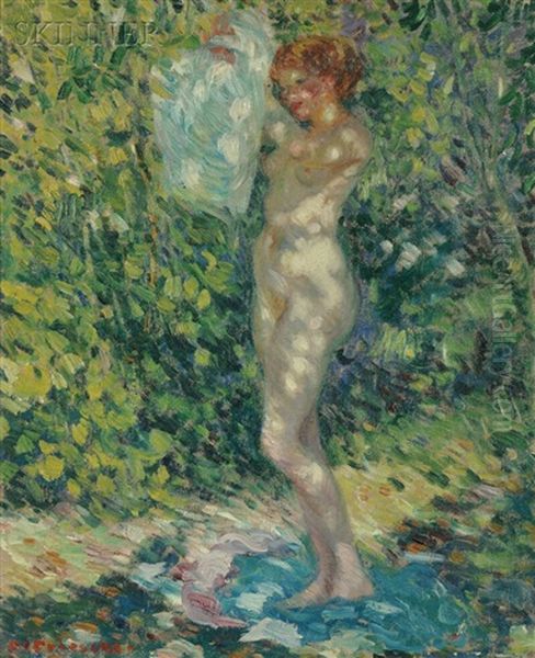 Nude (giverny) Oil Painting by Frederick Carl Frieseke