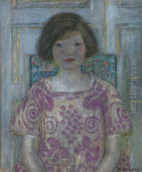 Portrait Of Frances by Frederick Carl Frieseke