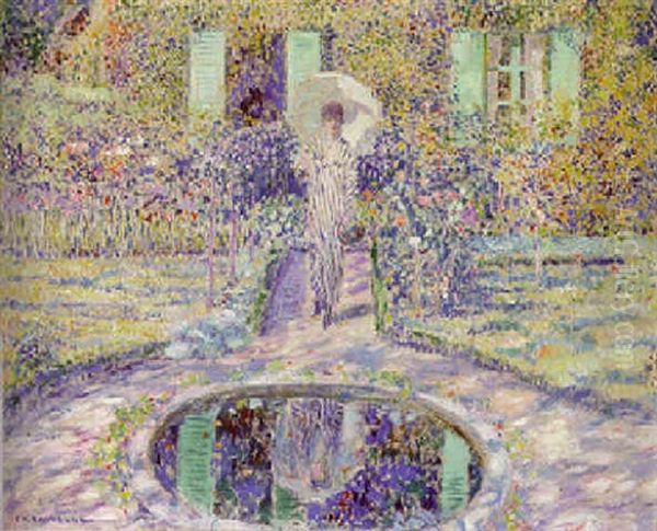 The Garden Oil Painting by Frederick Carl Frieseke