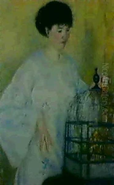 Portrait Of Madame Frieseke by Frederick Carl Frieseke