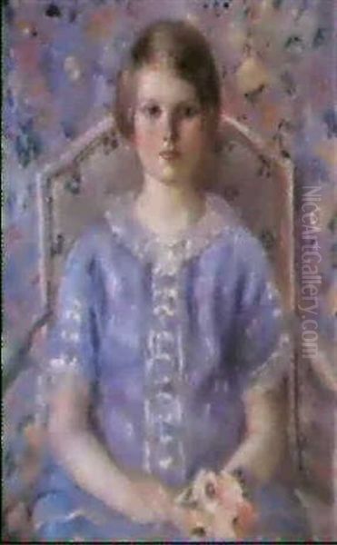 Portrait Of Ann (spring) Oil Painting by Frederick Carl Frieseke