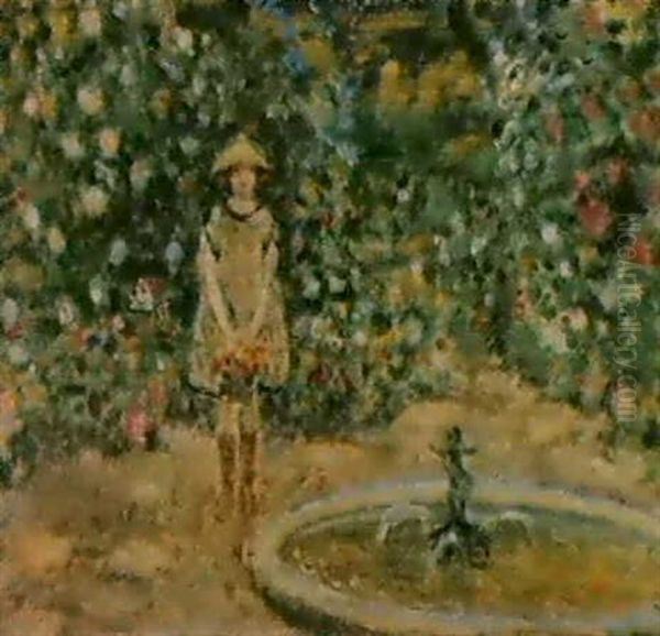 Stellit Stapelton At La Beauvairie Oil Painting by Frederick Carl Frieseke