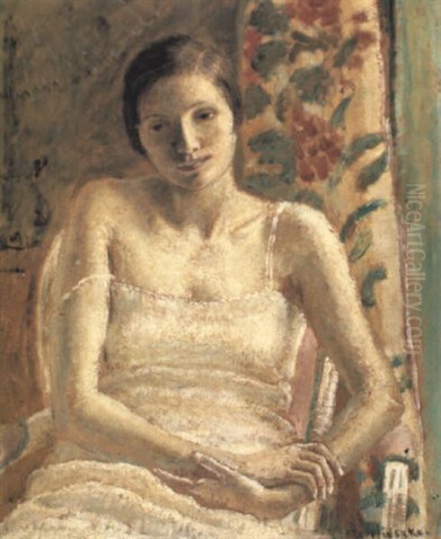 Seated Figure Oil Painting by Frederick Carl Frieseke