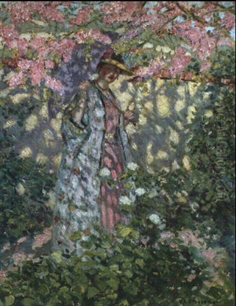 The Judas Tree Oil Painting by Frederick Carl Frieseke