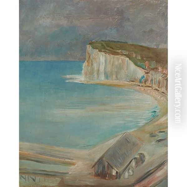 The White Cliffs Of Dover Oil Painting by Carl Friesendahl