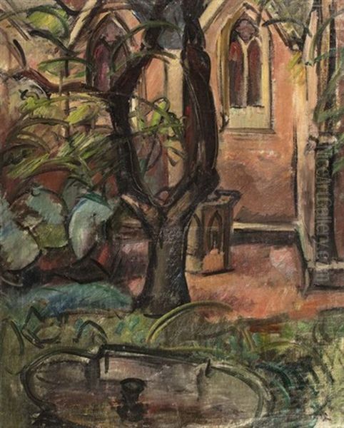 Le Jardin Pres De L'eglise Oil Painting by Achille-Emile Othon Friesz