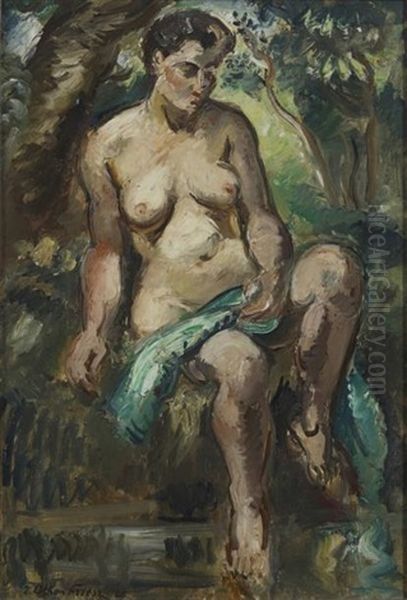 Faunesse, 1928 Oil Painting by Achille-Emile Othon Friesz