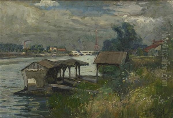 La Seine A Auteuil, 1899 by Achille-Emile Othon Friesz