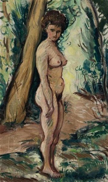 Femme Nu Dans Un Sous-bois Oil Painting by Achille-Emile Othon Friesz