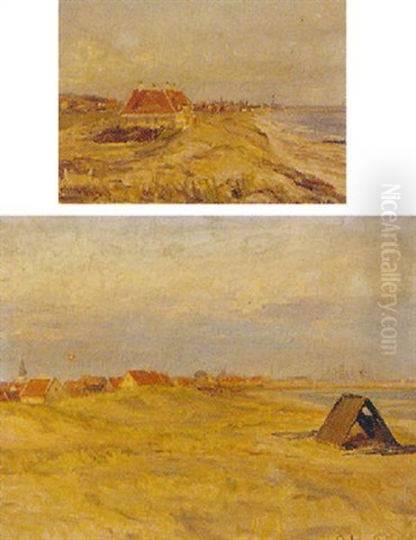 Parti Fra Skagen Oil Painting by Achton Friis