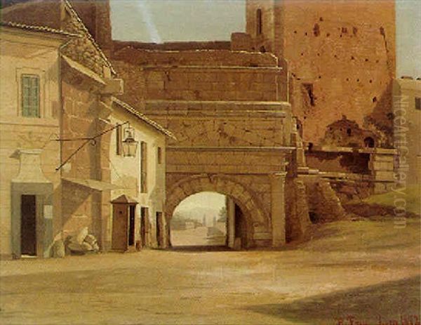 Porta Lorenzo Oil Painting by Hans Gabriel Friis