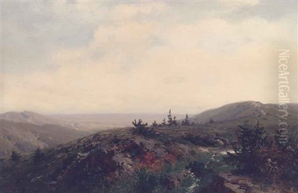 Harzlandschaft Oil Painting by Heinrich Ludwig Frische