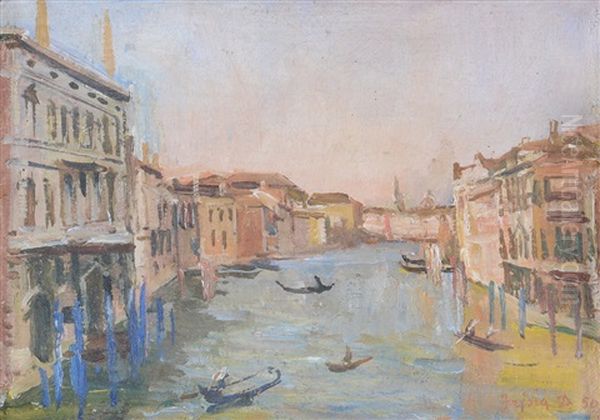 Venezia Oil Painting by Donato Frisia