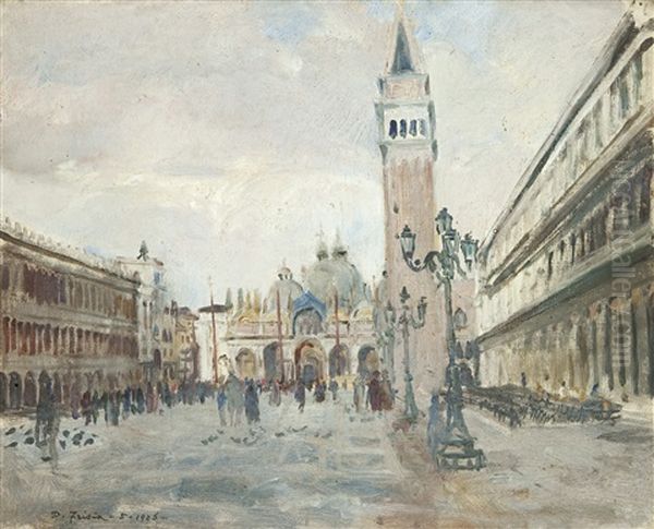 Venezia Da Piazza San Marco Oil Painting by Donato Frisia