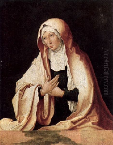 The Virgin Annunciate Oil Painting by Simon (de Vries) Frisius