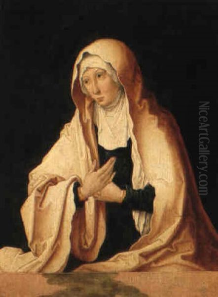 The Virgin Annunciate Oil Painting by Simon (de Vries) Frisius