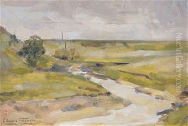 Meandering Stream Oil Painting by Claus Edward Fristrom