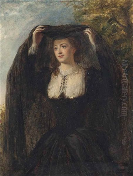 The Veil Oil Painting by William Powell Frith