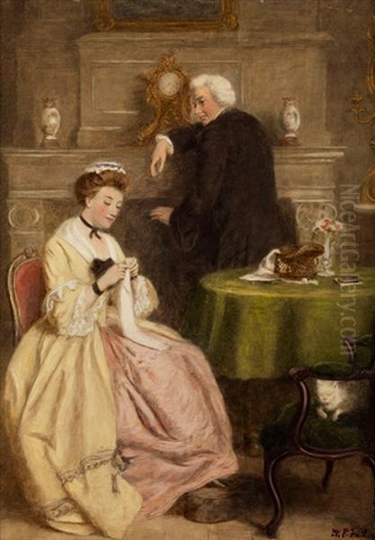 Stern And The French Innkeepers Daughter Oil Painting by William Powell Frith