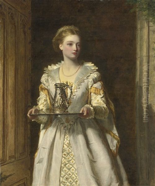 Gabrielle D'estrees Oil Painting by William Powell Frith