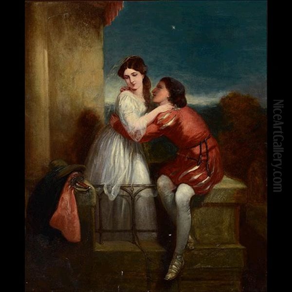 Untitled - Lovers Oil Painting by William Powell Frith