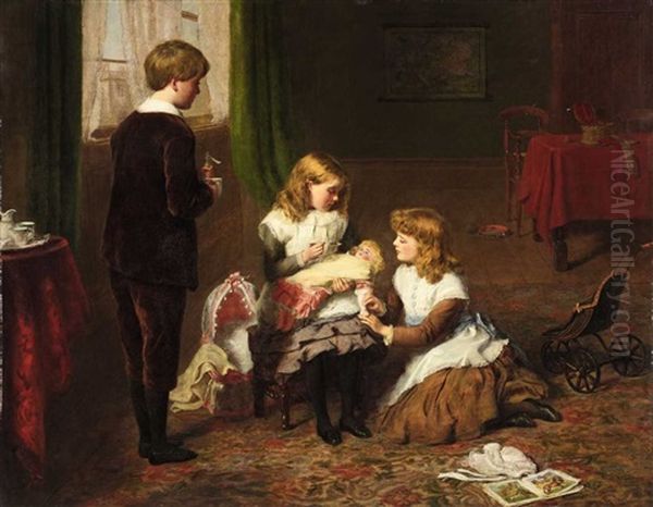 The Sick Doll Oil Painting by William Powell Frith