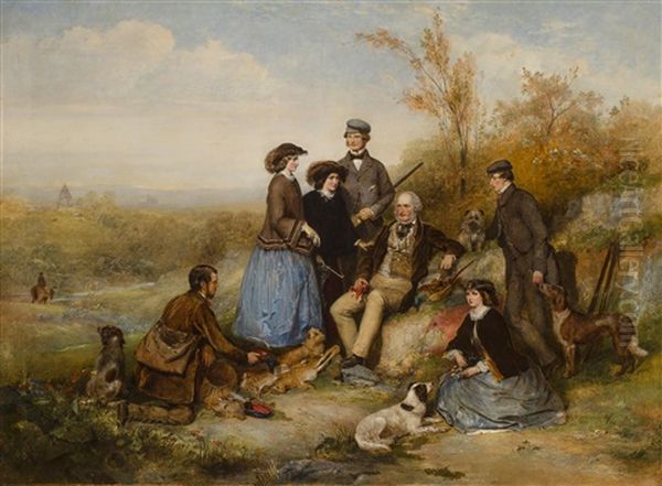 The Shooting Party Oil Painting by William Powell Frith