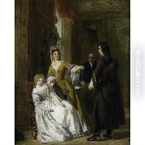 The Love Token (from Sir Walter Scotts The Bridge Of Lammermoor) by William Powell Frith