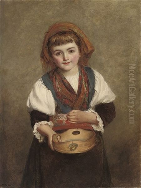 The Sweetest Little Beggar That E'er Asked For Alms Oil Painting by William Powell Frith