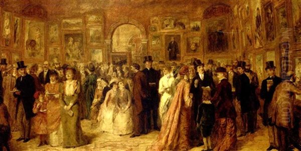 The Private View Oil Painting by William Powell Frith