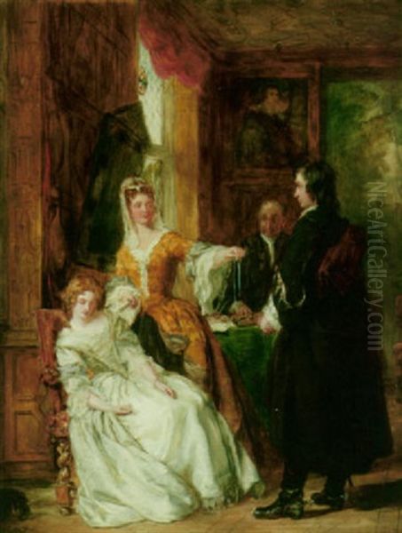 The Love Token Oil Painting by William Powell Frith