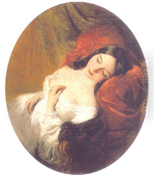 Sweet Dreams Oil Painting by William Powell Frith