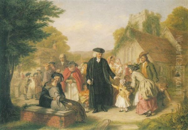 The Village Pastor Oil Painting by William Powell Frith